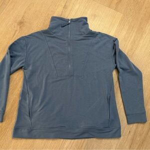 Koolaburra Gray Blue Quarter-Zip Pullover